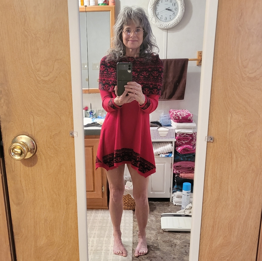 Mini sweater dress